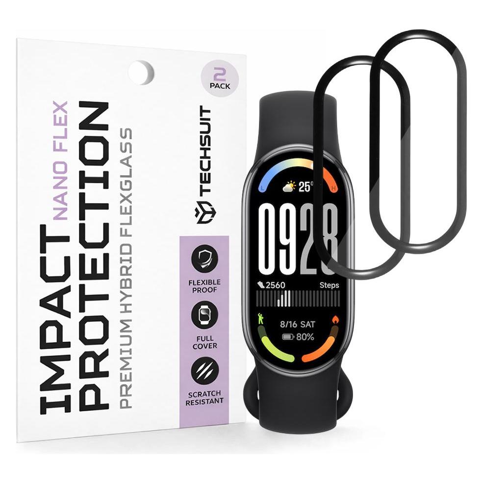 Techsuit - Nano Flex (2 pack) - Xiaomi Smart Band 10 - Black (66920058)