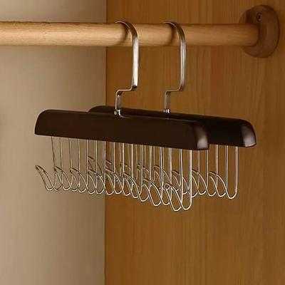 2er-Pack rutschfeste Multifunktions-Kleiderhaken aus Holz – Wandaufhänger für Mäntel, Hüte, Taschen, Schals und Gürtel, Schlafzimmer Heimorganisator
