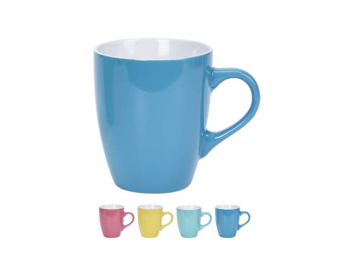 Tasse Set Steingut 390 ml 4-teilig