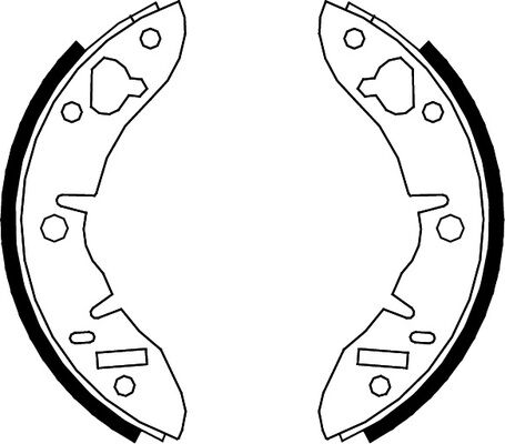 Triscan Bremsbackensatz 810017003 Für Rover Austin Morris Reliant