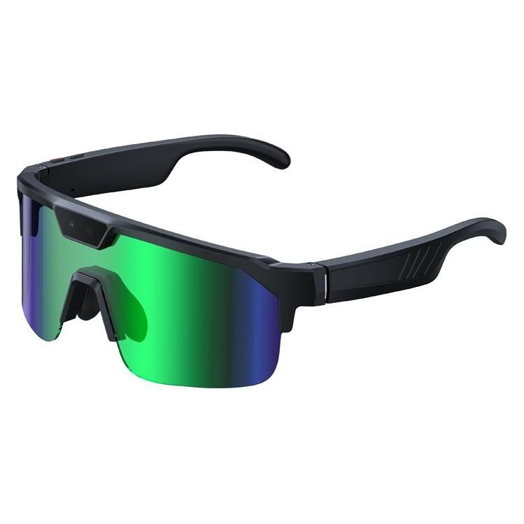 Zeblaze Q01 Green AI Sports Sunglasses (Grün, Transparent) (Q01-Green)