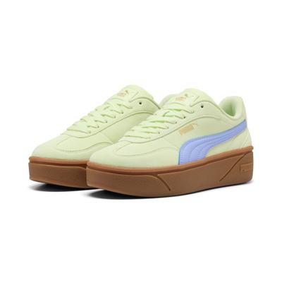 Sneaker PUMA "CLUB II ERA PLATFORM SD WNS", Damen, Gr. 40,5, grün (apple spritz, intense lavender), unifarben, Schuhe Sneaker