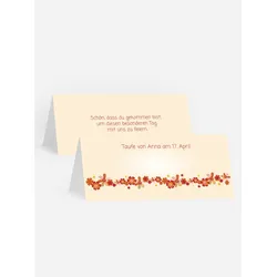 Tischkarten Taufe selbst gestalten mit Spruch und Fotos im Onlinedesigner bei Meine-Kartenmanufaktur.de