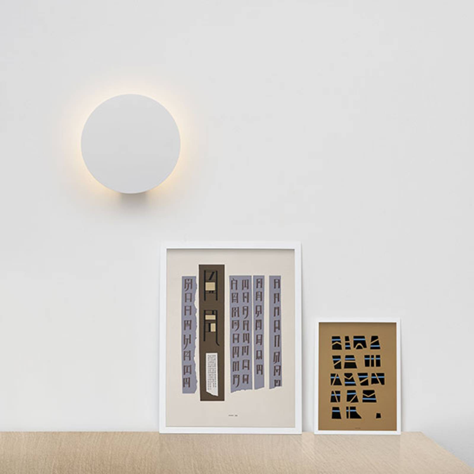 Rotaliana Designer Wall Light Collide, dimmable, White / opal, Living / Dining Room, Aluminium, Design, Wall Light
