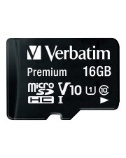 Verbatim Flash-Speicherkarte microSDHC/SD-Adapter inbegriffen 16 GB Class 10 microSDHC (44082)