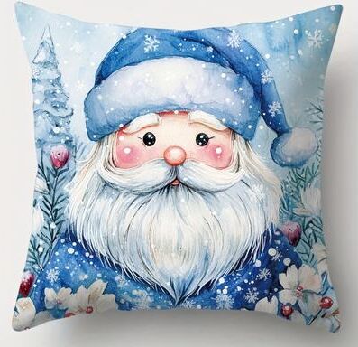Daily Deals Depot Christmas Decoration Pillowcase Cute Santa Claus Snowman Fawn Pillow Cover Sofa Cushion Cover Home Decoration Gift 2 50x50cm