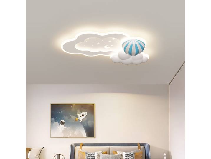 Chambre d'enfants LED plafonnier Simple moderne chambre lampe personnalité créative dessin animé plafonniers intérieur lumière LED