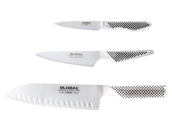 GLOBAL Messer-Set Global G-80338 Messerset 3 teilig, G-80, GS-3 und GS-38, G-80338