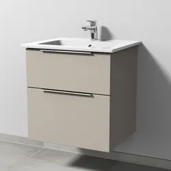 Sanipa 3way Waschtisch-Set mit Keramik-Waschtisch Venticello und Unterbau, Kaschmir-Matt, UP3211U UP3211U