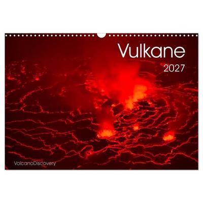 Vulkane 2027 (Wandkalender 2027 DIN A3 quer), CALVENDO Monatskalender