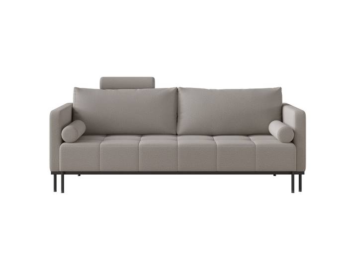 Dreisitziges ausklappbares Sofa Skilia, grau, pflegeleichter