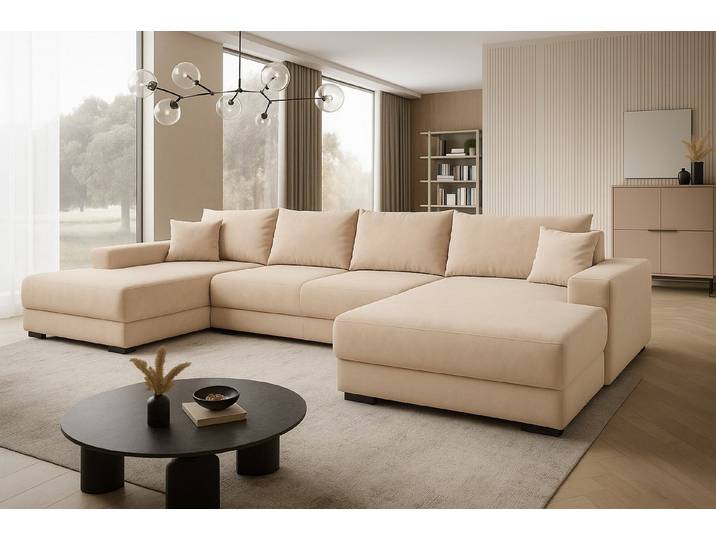 A&J MöbelLand GmbH Ecksofa VIENA, FABIO, VALTOR, MODENA mit Schlaffunktion, Bonellfederkern, Viele Varianten zur Auswahl – wählen Sie Farbe!, TOP ANGEBOT!