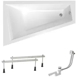 Laguna Idea Plus Asymmetrische Badewanne SIKOID1600LAPN