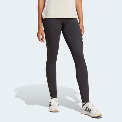 Trainingstights ADIDAS SPORTSWEAR "ESSENTIALS BIG LOGO COTTON LEGGINGS", Damen, Gr. M, N-Gr, schwarz-weiß (schwarz, weiß, normal, gr.), Obermaterial: 90% Baumwolle, 10% Elasthan, Hosen, mit hohem Bund, aus Baumwolle und Elasthan, stretchig