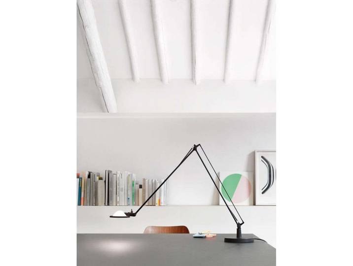 Berenice Tischleuchte 45x45 Sage Green Glas/Alu - Luceplan - Arbeitszimmer / Büro - Aluminium