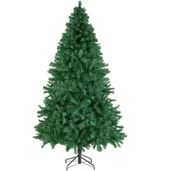 tectake Künstlicher Weihnachtsbaum Dasher, naturgetreue Optik  Grün