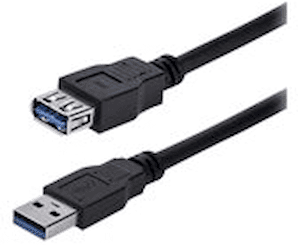 StarTech.com 1m Black SuperSpeed USB 3.0 Extension Cable A to A