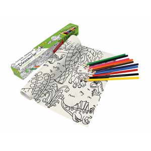 Online Malset 61044/6 Dinosaurier, Buntstifte & Malrolle, 30 x 200 cm, 11-teilig
