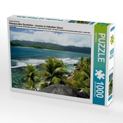 CALVENDO Puzzle Ein Motiv aus dem Kalender Naturparadies Seychellen - Juwelen im Indischen Ozean 1000 Teile Puzzle quer | 1000 Teile Lege-Größe 64 ×