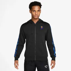 NIKE Inter Mailand Sportswear City Side Fleece Hoodie Herren 010 - black/university gold S
