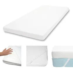 10cm Memoryfoam-Matratzentopper MCW-E63, Topper Matratzenauflage Matratzenschoner ~ 90x200cm Viscoschaum