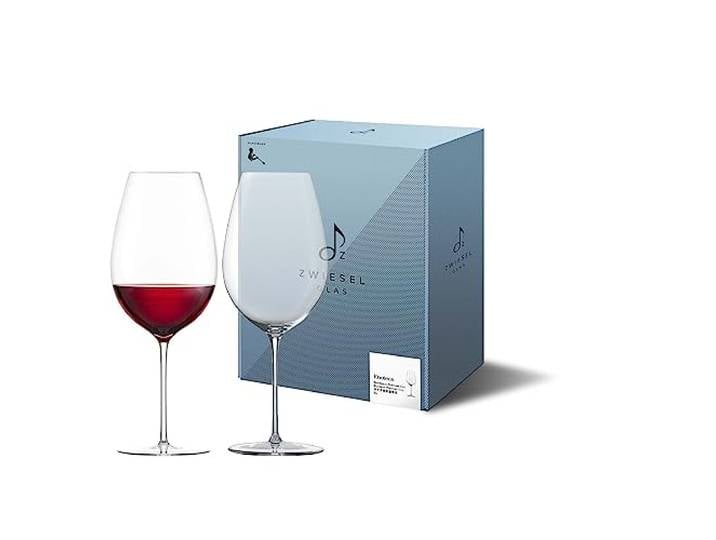 Zwiesel Glas Bordeaux Premier Cru Rotweinglas Enoteca (2-er Set), in Handarbeit mundgeblasene Bordeauxgläser, edle Kristallgläser für Rotwein (Art.-Nr. 122089)