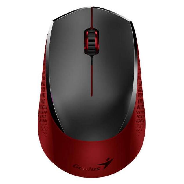 Genius pelė NX-8000S, 1600DPI, 2.4 (GHz), optinis, 3 kl., belaidis USB, nespalvotas ir raudonas, AA (Kabellos) (31030025401)