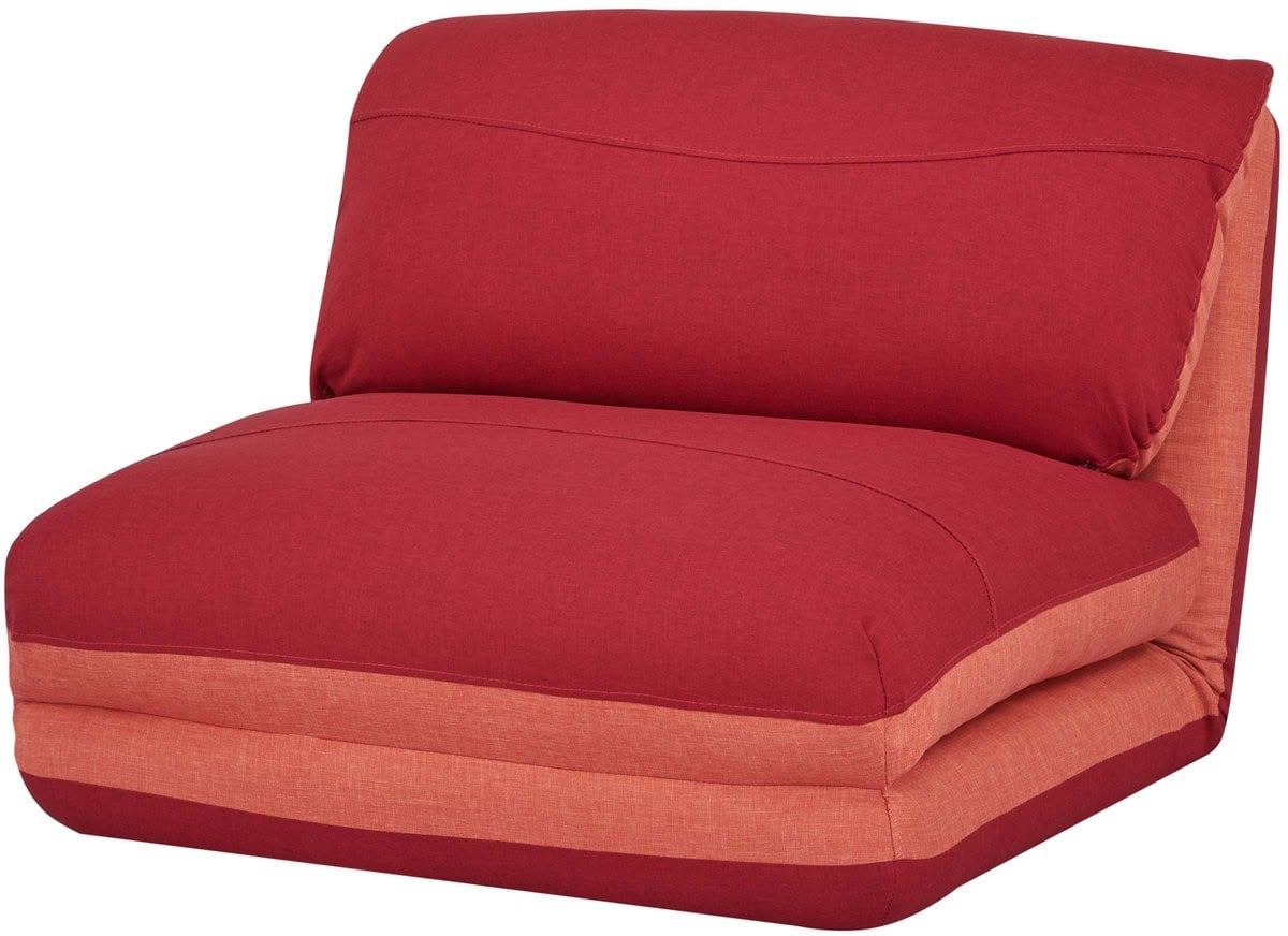 MCW-E68 Fauteuilbed Slaapbank Inklapbare Relaxfauteuil - Oranje/Donkerrood