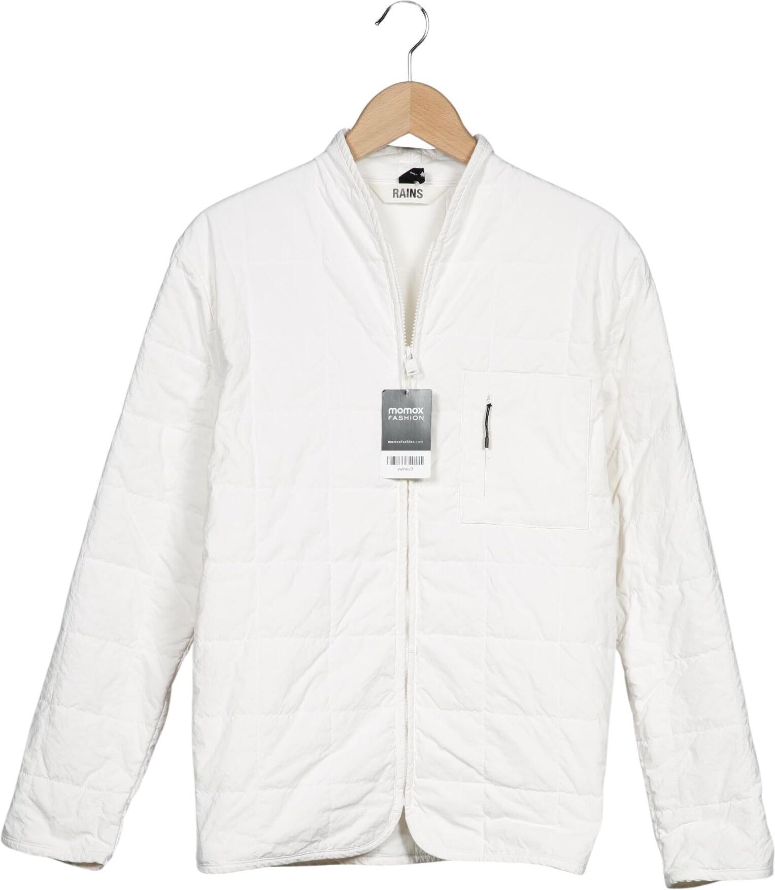 Rains Damen Jacke, Weiß, Gr. S, Synthetik - Second Hand