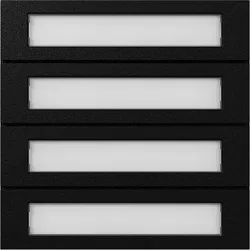 Gira Ruftastenmodul 4f sw 5534925