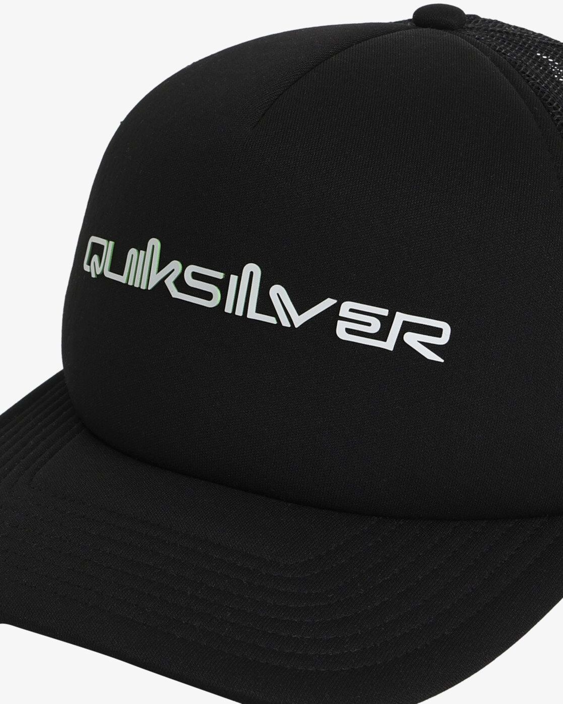 Trucker Cap QUIKSILVER "CLASHORT SLEEVEIC FOAM OMNI TRUCKER", Herren, schwarz (true schwarz), Obermaterial: 80% Baumwolle, 20% Polyester, Caps Trucker Cap, Trucker Cap, mit typischer Form, aus Baumwolle und Polyester true schwarz Einheitsgröße