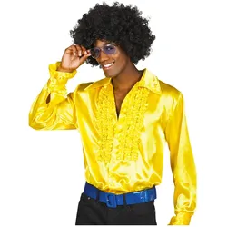 Boland Party Shirt : Rüschenhemd Satin (L)