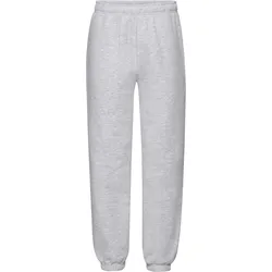 Fruit of the Loom KIDS PREMIUM ELASTICATED CUFF JOG PANTS - Unisex Kinder Jogginghose, graumeliert, 116