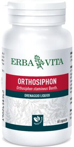 Erba Vita Ortosiphon Integratore Drenante 60 Capsule 400 mg