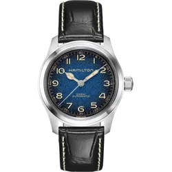 Hamilton Khaki Field Murph Automatik Blau Lederband Herrenuhr H70405740