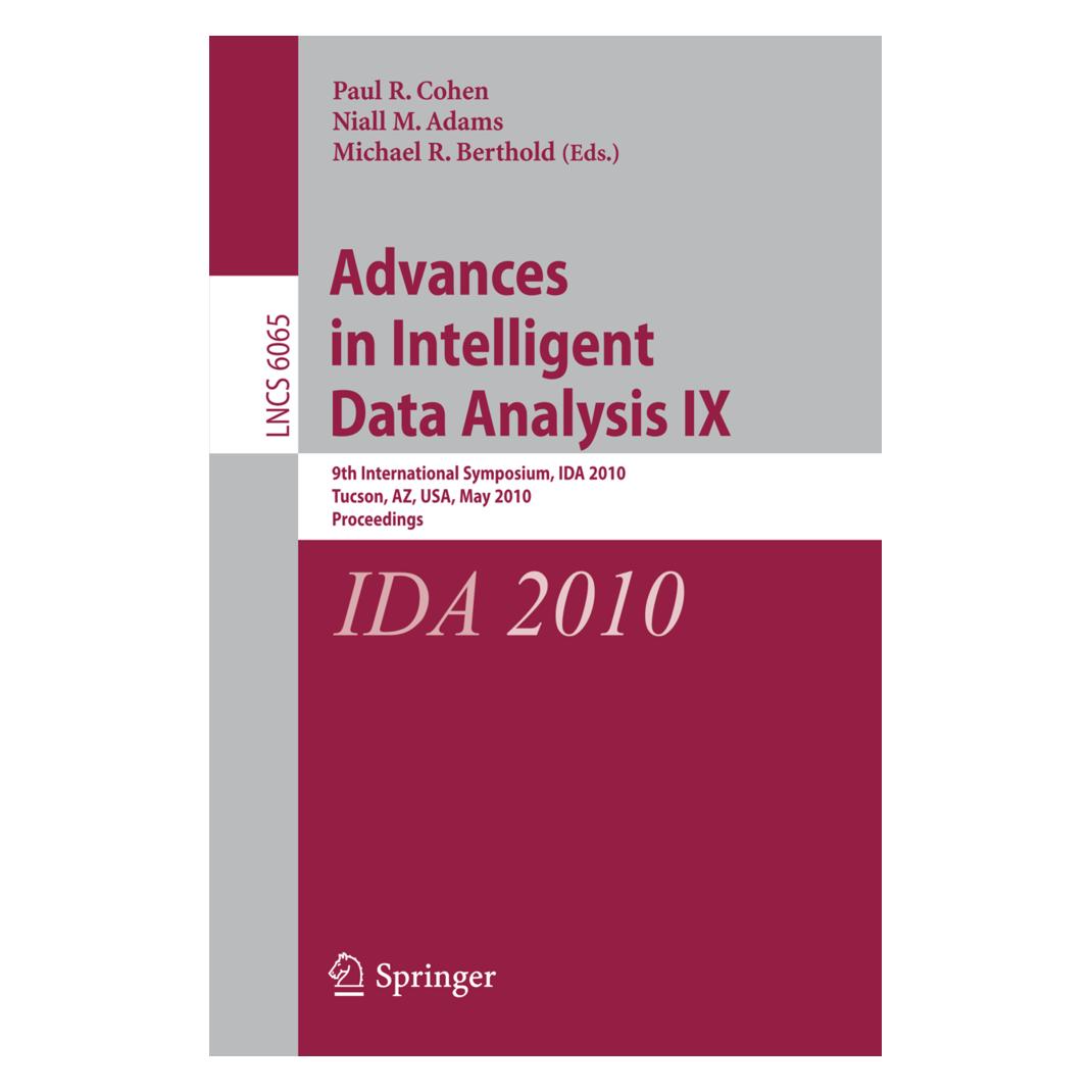 Springer Advances in Intelligent Data Analysis IX (Englisch, Softcover, Michael R. Berthold, Niall M. Adams, Paul R. Cohen) (15908884)