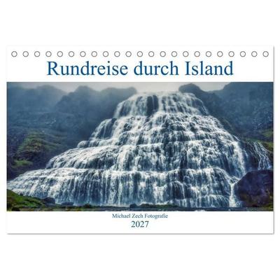 Eine Rundreise durch Island (Tischkalender 2027 DIN A5 quer), CALVENDO Monatskalender