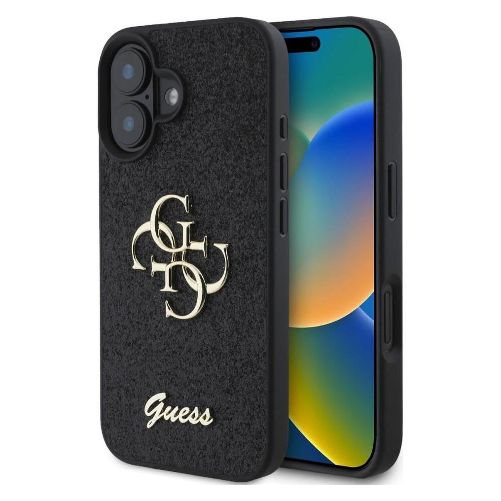 Guess GUHCP16SHG4SGK iPhone 16 6,1" czarny/black HC Fixed Glitter Big 4G (Apple iPhone 16) (GUHCP16SHG4SGK)