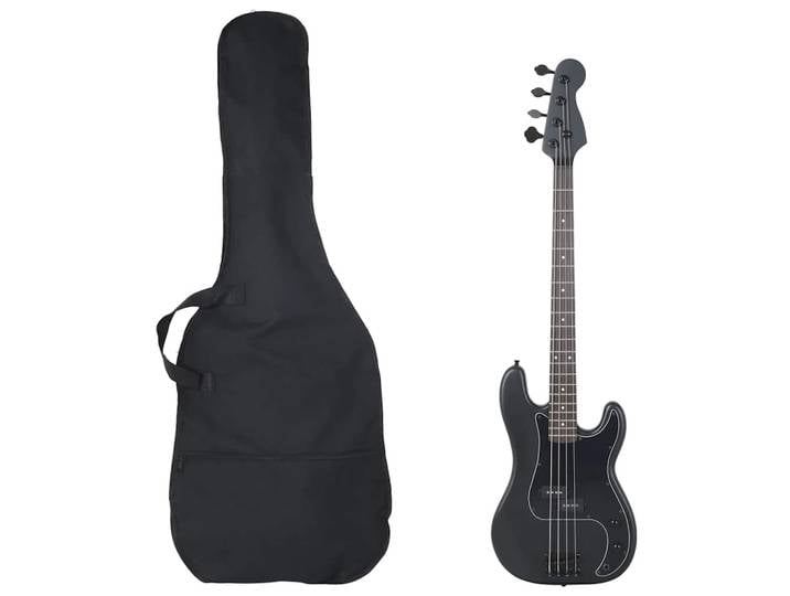 vidaXL E-Bass für Anfänger mit Tasche Schwarz 4/4 46