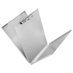 Klemmbrett Formularhalter A-Holder für DIN A4, Innenfach, Alu, silber