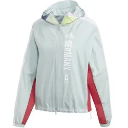 ADIDAS Damen Jacke Team Deutschland W.N.D., Größe 36 in Silber Silber