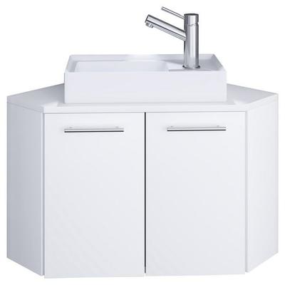 2-tlg. Eck Gäste WC Waschplatz Waschtisch Vilosa