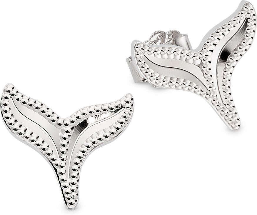 Paar Ohrstecker BRUNO BANANI "Schmuck Geschenk Ohrschmuck Flosse Silber rhodiniert", silber (silberfarben), Ohrringe, Damen, Silber 925 (Sterlingsilber), Paar Ohrstecker
