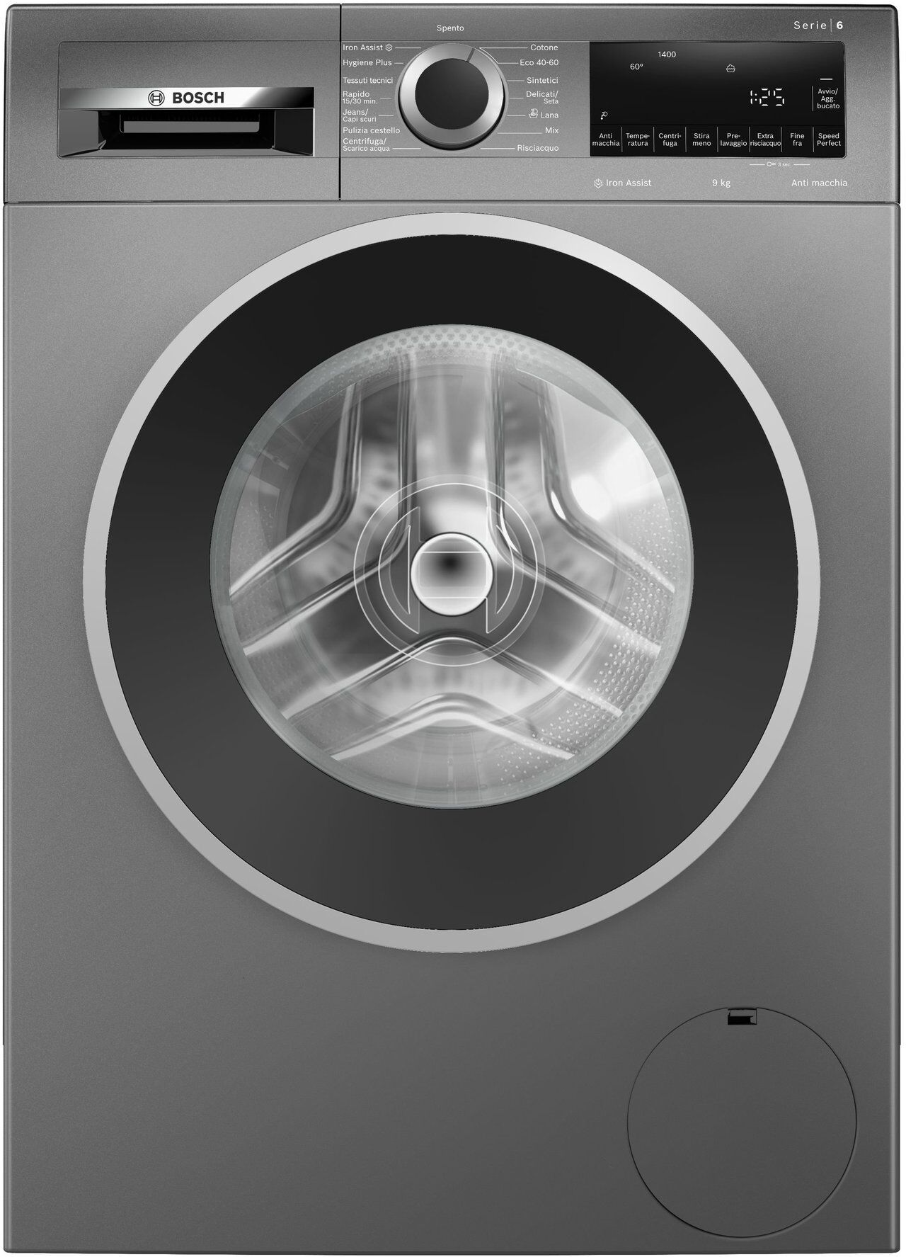 Lavatrice Bosch SERIE 6 WGG244ZRIT Cast iron grey