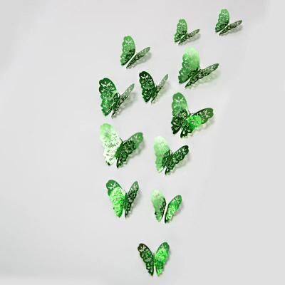 Inspire Essentials Butterfly Mirror Wall Stickers 3D Decorative Wall Decor Set 19