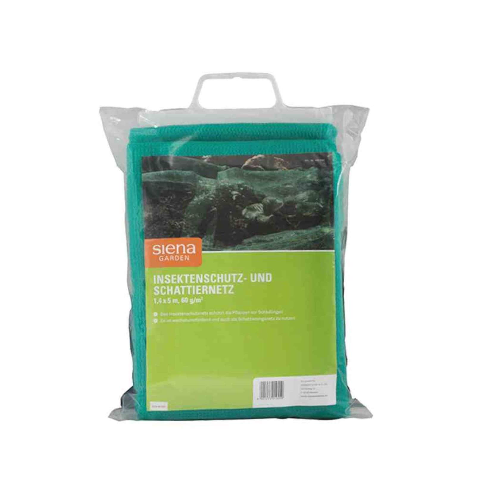 Siena Garden Insektenschutz- und Schattiernetz 1,4x5m, Farbe: grün, 60g