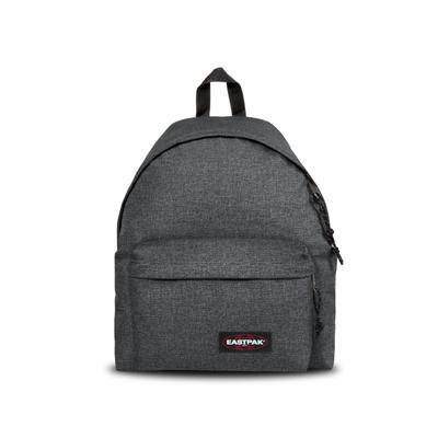Freizeitrucksack EASTPAK "PADDED PAK'R", Gr. B/H/T: 30cm x 40cm x 18cm, schwarz (schwarz denim), Textil, Basic, Rucksäcke Freizeitrucksack, Unisex Schulrucksack geeignet für A4-Dokumente und Alltagsutensilien