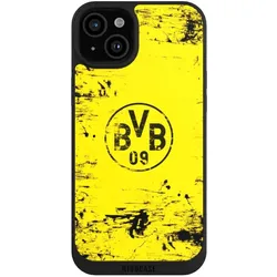 Nivocase Handyhülle für Apple iPhone 15 Plus Hülle NIVOpure Case Schwarz BVB Borussia Dortmund Offizielles (Apple iPhone 15 Plus), Smartphone Hülle, Schwarz
