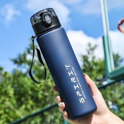 Uplifted Trends Portable Large Capacity Gradient Water Bottle Perfect For Sports & Outdoor Adventures deep Blue
