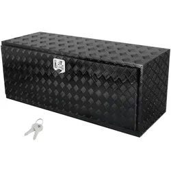 VEVOR Truckbox Werkzeugbox, Unterboden-Anhängerbox, Werkzeugkasten 1524 x 610 x 610 mm Pickup-Aufbewahrungsbox, Aluminiumlegierung, 50 kg belastbarer Werkzeugkasten, abschließbare Aufbewahrungsbox